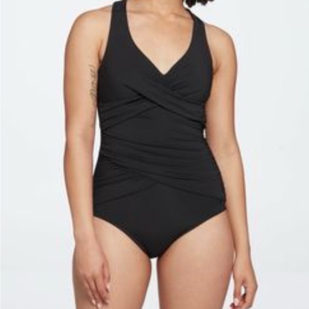 CALIA Sculpt Wrapped one-piece Black Women's Swimsuit